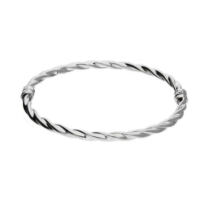 Srebrna bransoletka 925 BANGLE SKRĘANA 11,95g Srebrna bransoletka 925 BANGLE SKRĘANA 11,95g