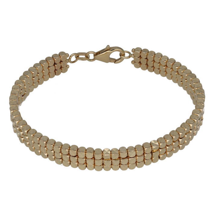 Złota bransoletka 585 bangle wiele kostek 13,59 g Złota bransoletka 585 bangle wiele kostek 13,59 g