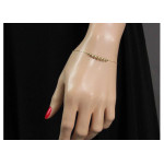 Złota bransoletka 585 elegancka z kuleczkami