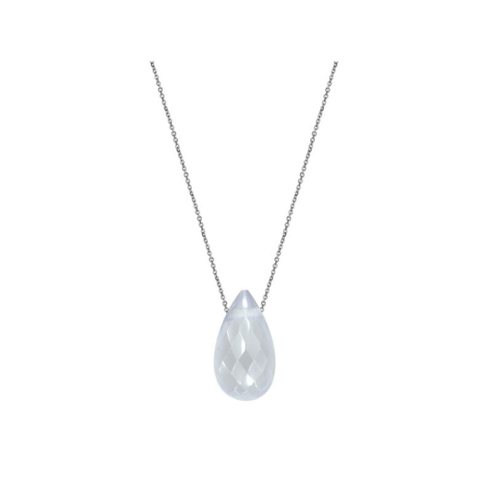 Srebrny naszyjnik 925 kropla kamień Chalcedon Srebrny naszyjnik 925 kropla kamień Chalcedon