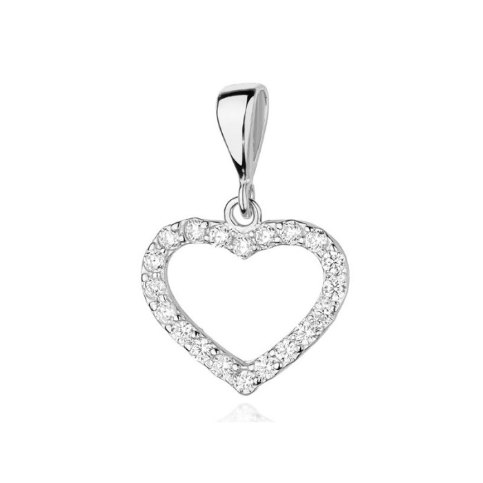 Złota przywieszka 585 białe złoto diamenty Złota przywieszka 585 białe złoto diamenty