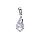 Srebrna zawieszka 925 elegancka z cyrkoniami 1,40g