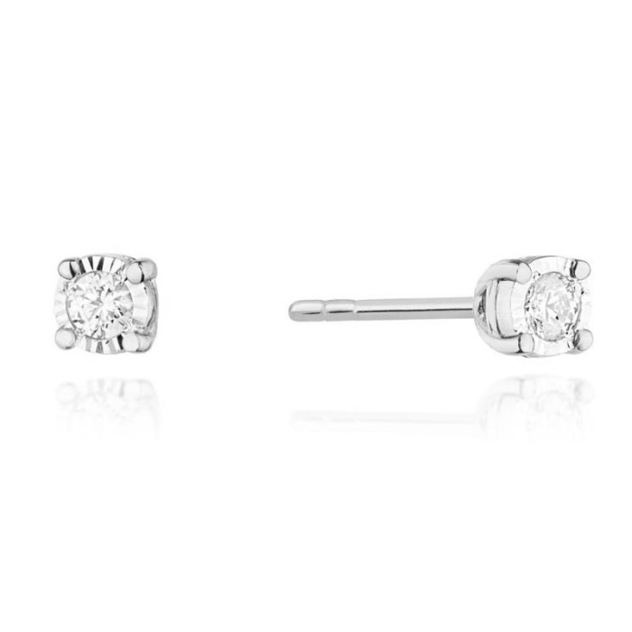 Złote kolczyki 585 brylanty wkrętki z diamentami 0,90g Złote kolczyki 585 brylanty wkrętki z diamentami 0,90g