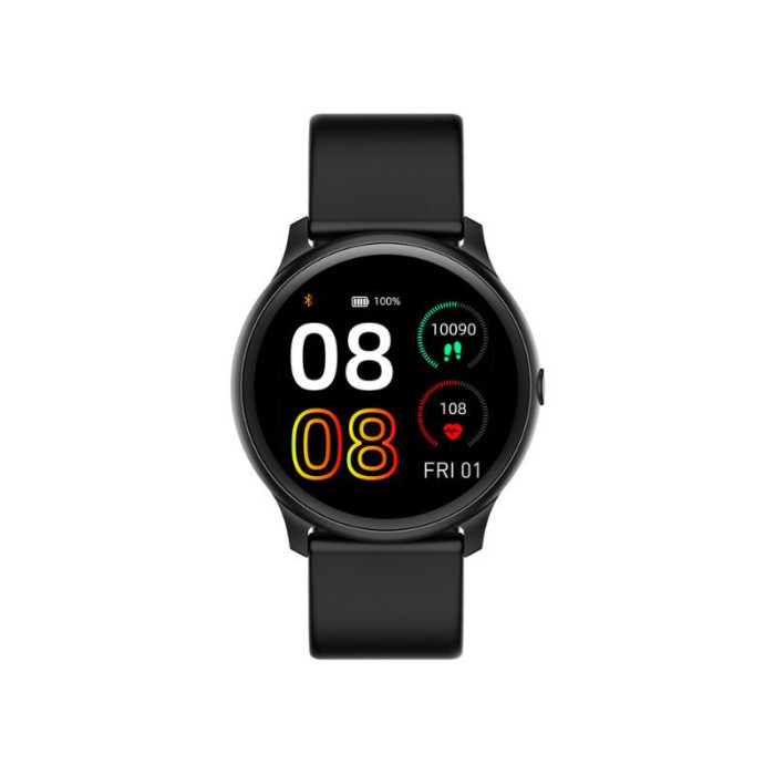 Sportowy Smartwatch z czarną bransoletą i kopertą Sportowy Smartwatch z czarną bransoletą i kopertą