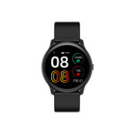 Sportowy Smartwatch z czarną bransoletą i kopertą