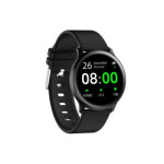 Sportowy Smartwatch z czarną bransoletą i kopertą