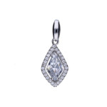 Srebrna zawieszka 925 ELEGANCKA Z CYRKONIAMI 1,74g