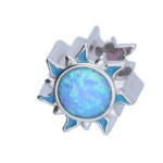 Srebrna zawieszka 925 bead słońce opal 2,48g