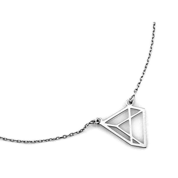 SREBRNY NASZYJNIK 925 CELEBRYTKA ORIGAMI WISIOREK SREBRNY NASZYJNIK 925 CELEBRYTKA ORIGAMI WISIOREK