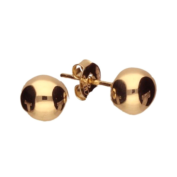 Złote kolczyki 333 kuleczki kulki wkrętki 8 mm 1,85 g Złote kolczyki 333 kuleczki kulki wkrętki 8 mm 1,85 g
