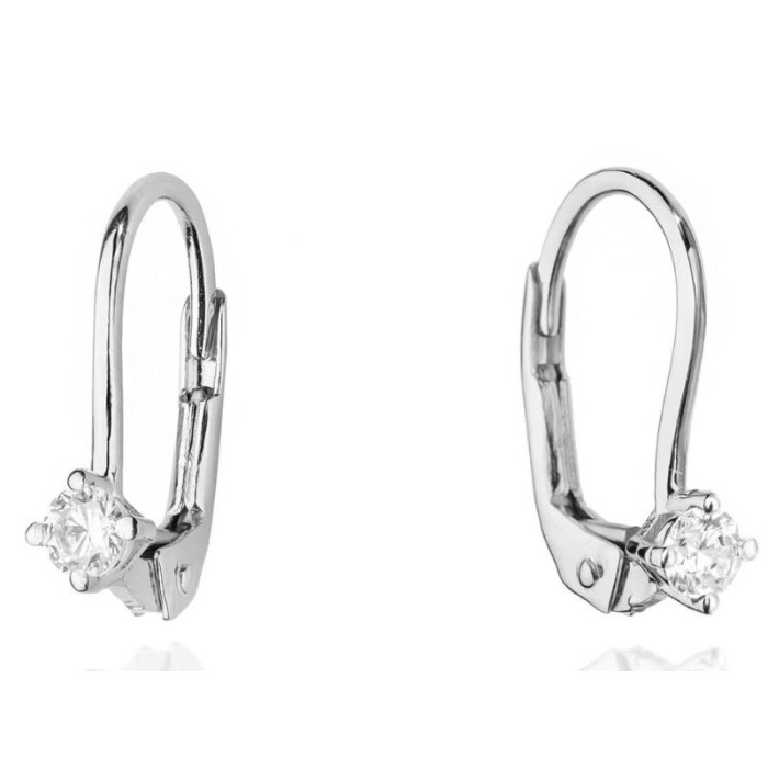 Złote kolczyki 585 z naturalnymi diamentami 1,05 g Złote kolczyki 585 z naturalnymi diamentami 1,05 g