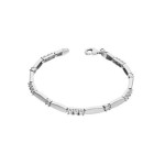 Srebrna bransoletka 925 ELEGANCKA Z CYRKONIAMI 19CM 8,98g