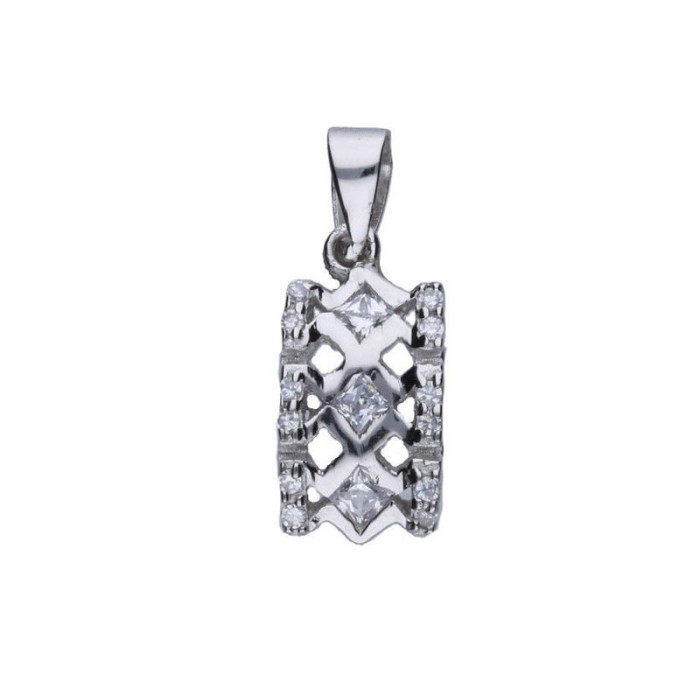 Srebrna zawieszka 925 elegancka z cyrkoniami 1,93g Srebrna zawieszka 925 elegancka z cyrkoniami 1,93g