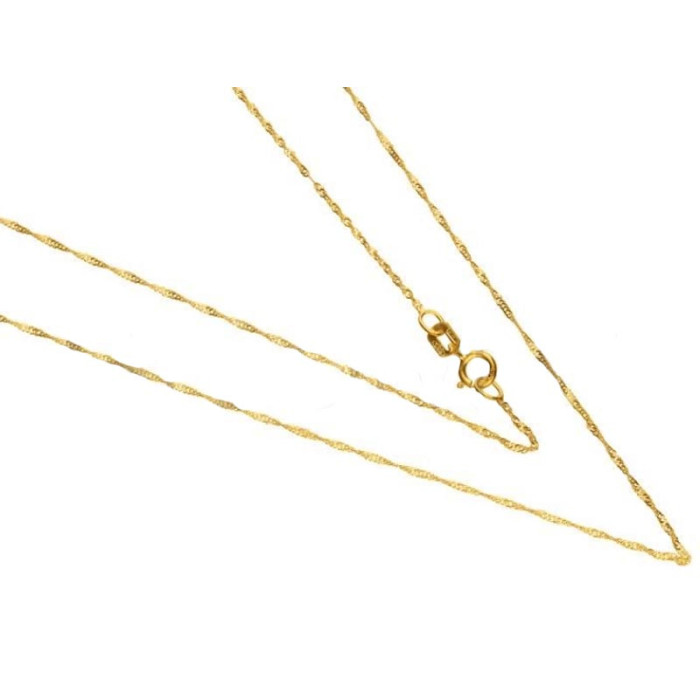 Złoty łańcuszek 585 SPLOT SINGAPUR 50 cm 0,68 g Złoty łańcuszek 585 SPLOT SINGAPUR 50 cm 0,68 g