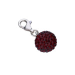 Srebrna zawieszka 925 kuleczka z kryształkami 1,80g