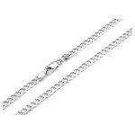 Srebrny łańcuszek 925 PANCERKA  50 cm 7,56g