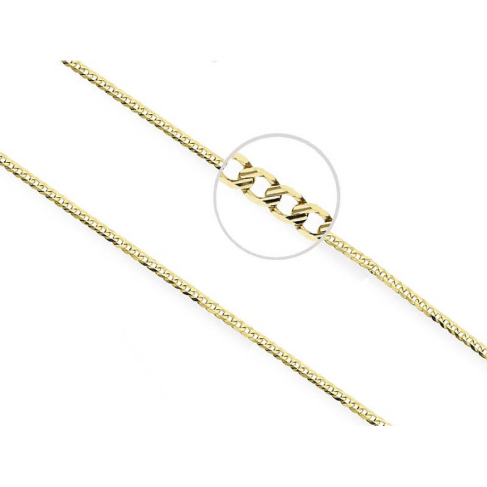 Złoty łańcuszek 585 splot pancerka z nacięciem 60 cm 3,10 g Złoty łańcuszek 585 splot pancerka z nacięciem 60 cm 3,10 g