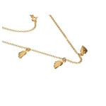 Srebrny złocony naszyjnik 925 choker skrzydełka 3,17g