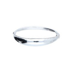 Srebrna bransoletka 925 bangle gładkie