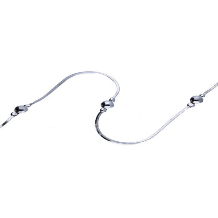 Srebrna bransoletka 925 na lince z kuleczkami 2,70g Srebrna bransoletka 925 na lince z kuleczkami 2,70g