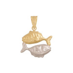 Złota przywieszka 585 ZNAK ZODIAKU RYBY 1,30g