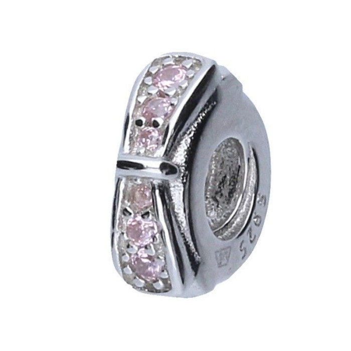 Srebrna zawieszka 925 bead kokarda 2g Srebrna zawieszka 925 bead kokarda 2g