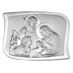 SREBRNY OBRAZ 925 RODZINA 9,6x13cm Z GRAWEREM KOMUNIA