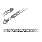 Srebrny łańcuszek 925 Rombo 55 cm