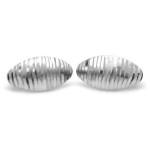 Srebrne kolczyki 925 owalne diamentowane 2,63g