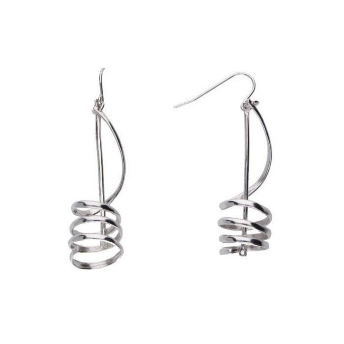 Srebrne kolczyki 925 spirale na biglu 6,13g Srebrne kolczyki 925 spirale na biglu 6,13g