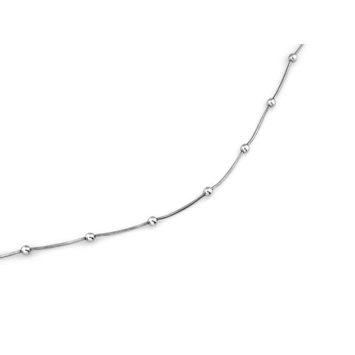Srebrny naszyjnik 925 linka z kuleczkami 4,31 g Srebrny naszyjnik 925 linka z kuleczkami 4,31 g