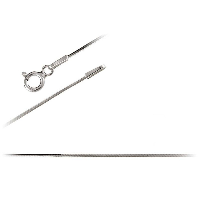 Srebrny łańcuszek 925 ośmiokątna linka 45 cm Srebrny łańcuszek 925 ośmiokątna linka 45 cm