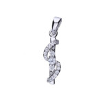 Srebrna zawieszka 925 ELEGANCKA Z CYRKONIAMI 1,40g