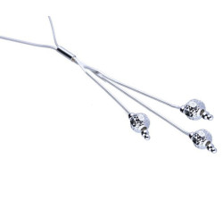 Srebrny naszyjnik 925 diamentowany z kuleczkami 5,33g