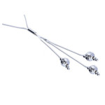 Srebrny naszyjnik 925 diamentowany z kuleczkami 5,33g