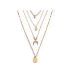 Naszyjnik księżyc choker przywieszka moneta