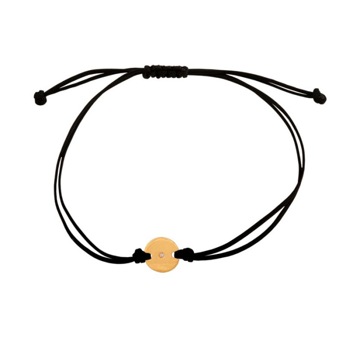 Złota bransoletka 585 BLASZKA Z CYRKONIĄ 0,20g Złota bransoletka 585 BLASZKA Z CYRKONIĄ 0,20g
