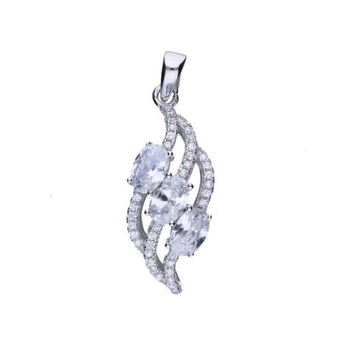 Srebrna zawieszka 925 ELEGANCKA Z CYRKONIAMI 2,37g Srebrna zawieszka 925 ELEGANCKA Z CYRKONIAMI 2,37g