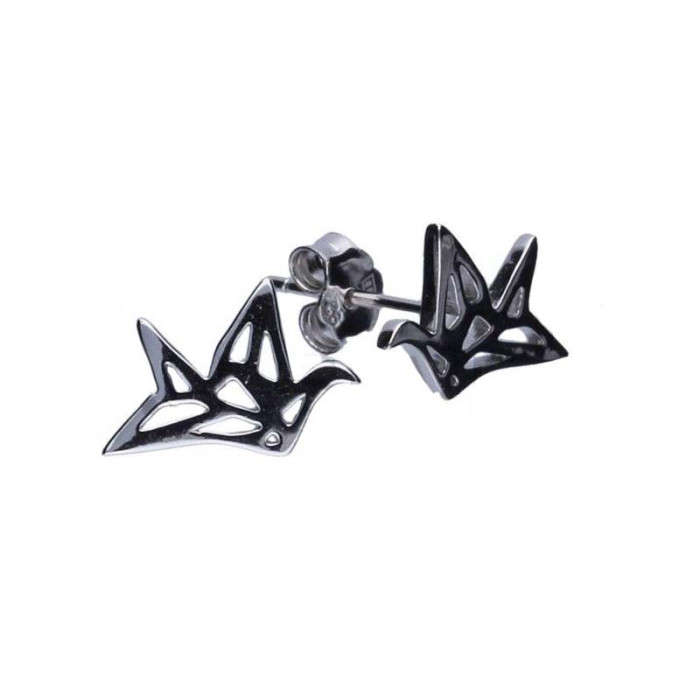 Srebrne kolczyki 925 ptaszek origami 0,97g Srebrne kolczyki 925 ptaszek origami 0,97g