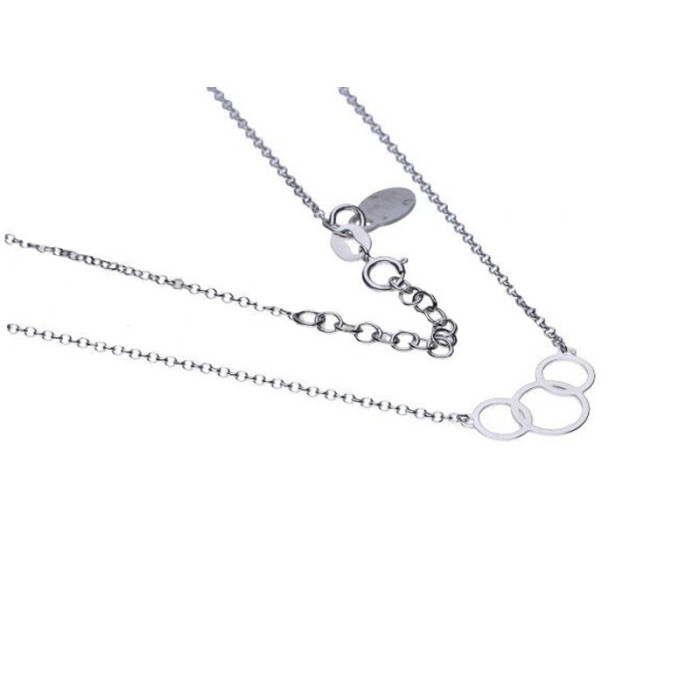 Srebrny naszyjnik 925 splecione kółeczka 1,86g Srebrny naszyjnik 925 splecione kółeczka 1,86g