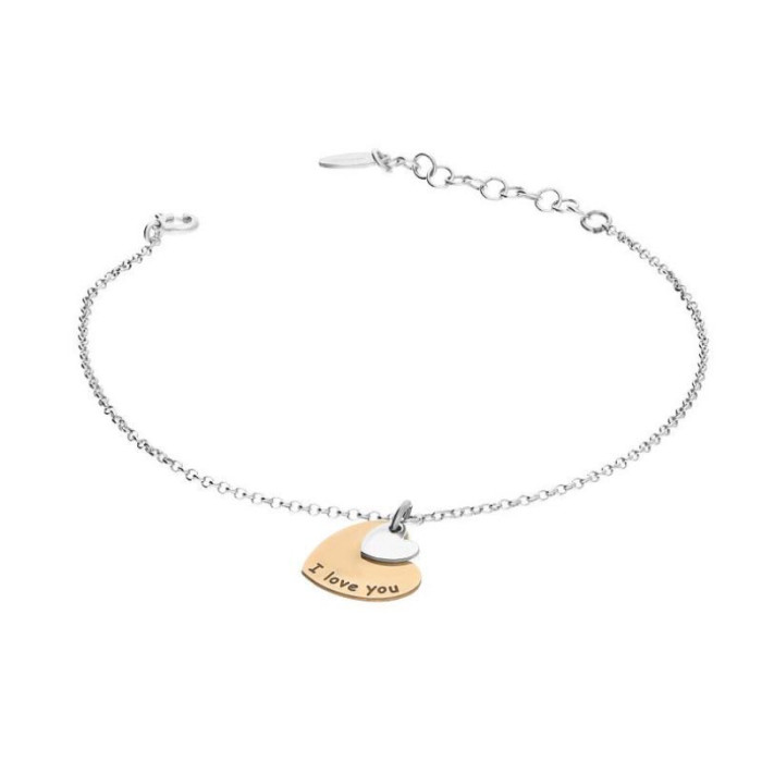 Srebrna bransoletka 925 SERCE NAPIS I LOVE YOU 1,75g Srebrna bransoletka 925 SERCE NAPIS I LOVE YOU 1,75g