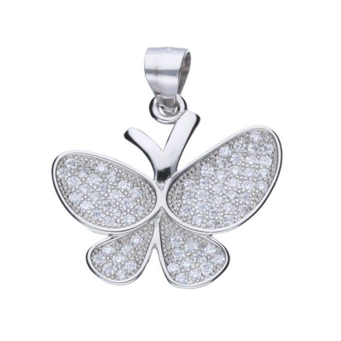 Srebrna przywieszka 925 motyl z cyrkoniami Srebrna przywieszka 925 motyl z cyrkoniami