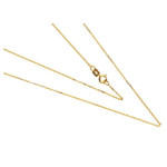Złoty łańcuszek 585 ANKIER DIAMENTOWANY 42 cm 0,50g