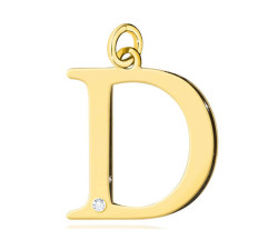 złoty wisiorek diamenty
