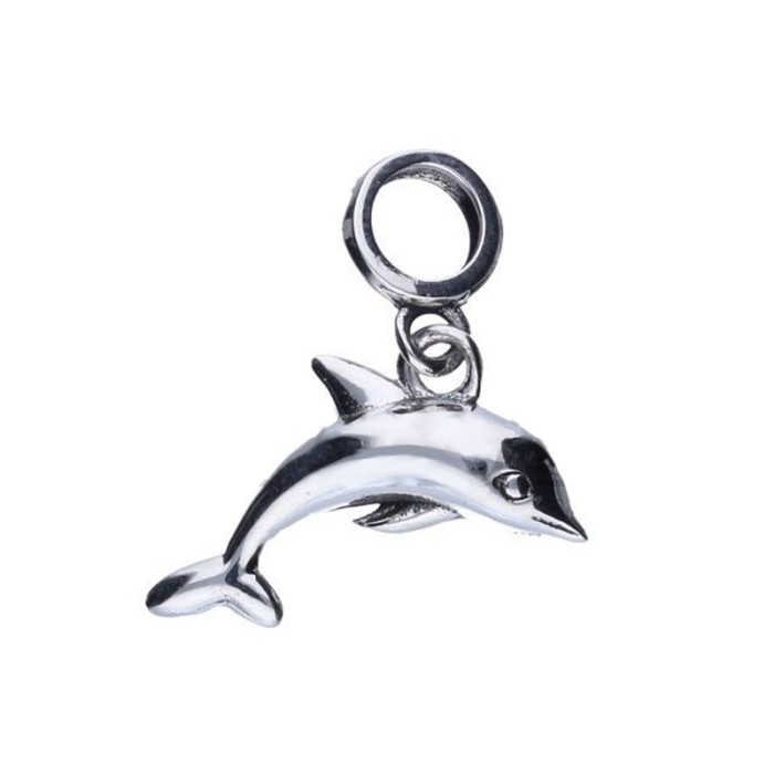 Srebrna przywieszka 925 delfinek na bransoletkę 2,34g Srebrna przywieszka 925 delfinek na bransoletkę 2,34g
