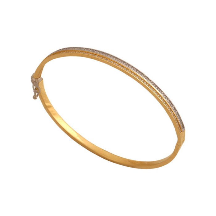 Złota bransoletka 585 BANGLE z CYRKONIAMI 7,50 g Złota bransoletka 585 BANGLE z CYRKONIAMI 7,50 g