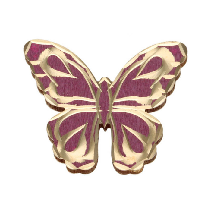 Złota zawieszka 585 fioletowy motyl 2,04 g Złota zawieszka 585 fioletowy motyl 2,04 g