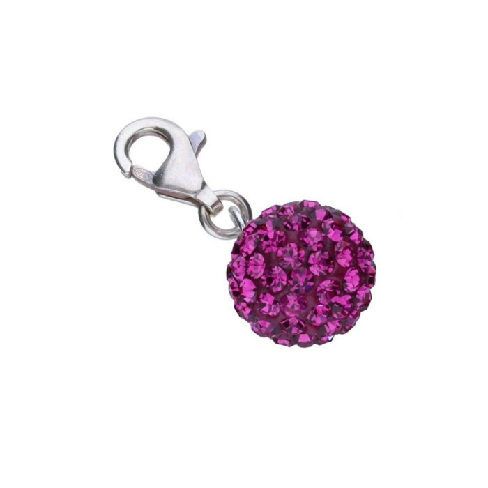 Srebrna zawieszka 925 kuleczka z kryształkami 1,32g Srebrna zawieszka 925 kuleczka z kryształkami 1,32g
