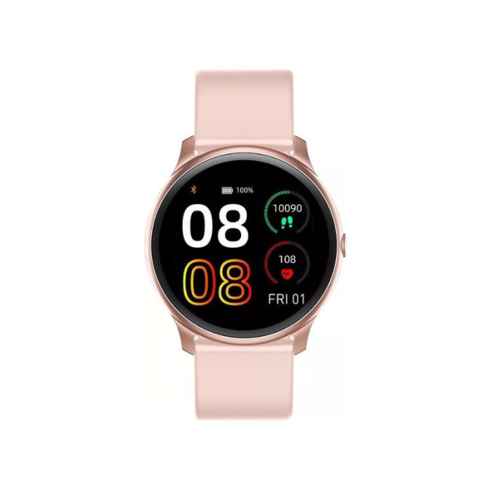 Wielofunkcyjny Smartwatch z różową bransoletą Wielofunkcyjny Smartwatch z różową bransoletą
