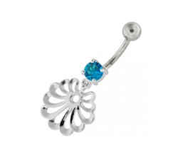 srebrne kolczyki piercing gładkie